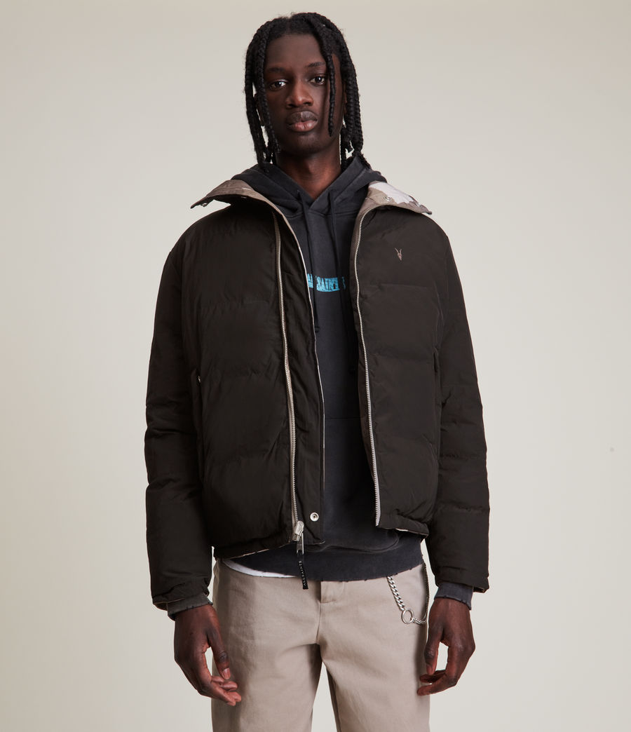 Mens Novern Camo Reversible Jacket (khaki_camo_black) - Image 2