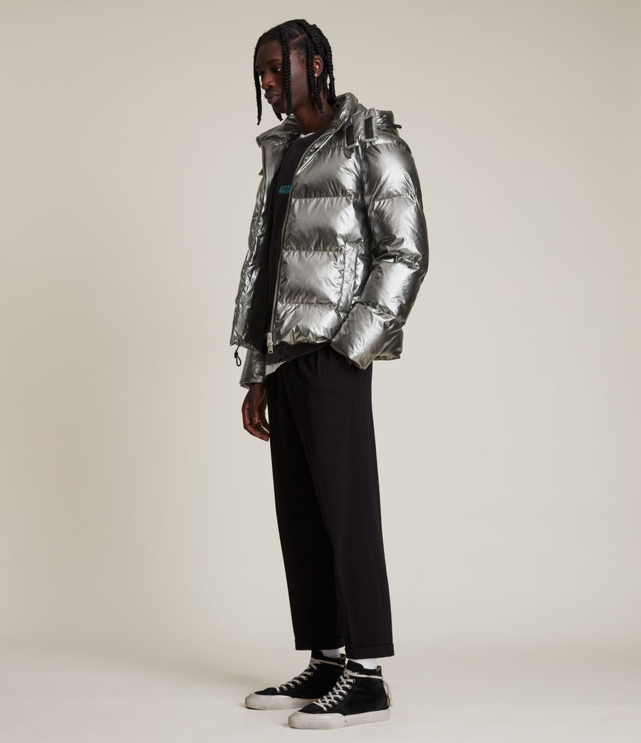 Mens Astral Metallic Puffer Jacket (gunmetal_metallic) - Image 4
