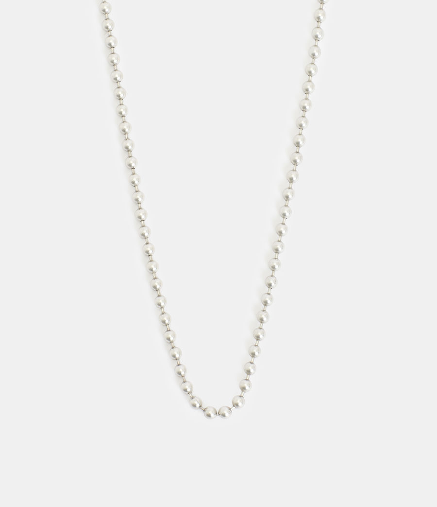 Herren Kenn Beadshot Halskette (warm_silver) - Image 1