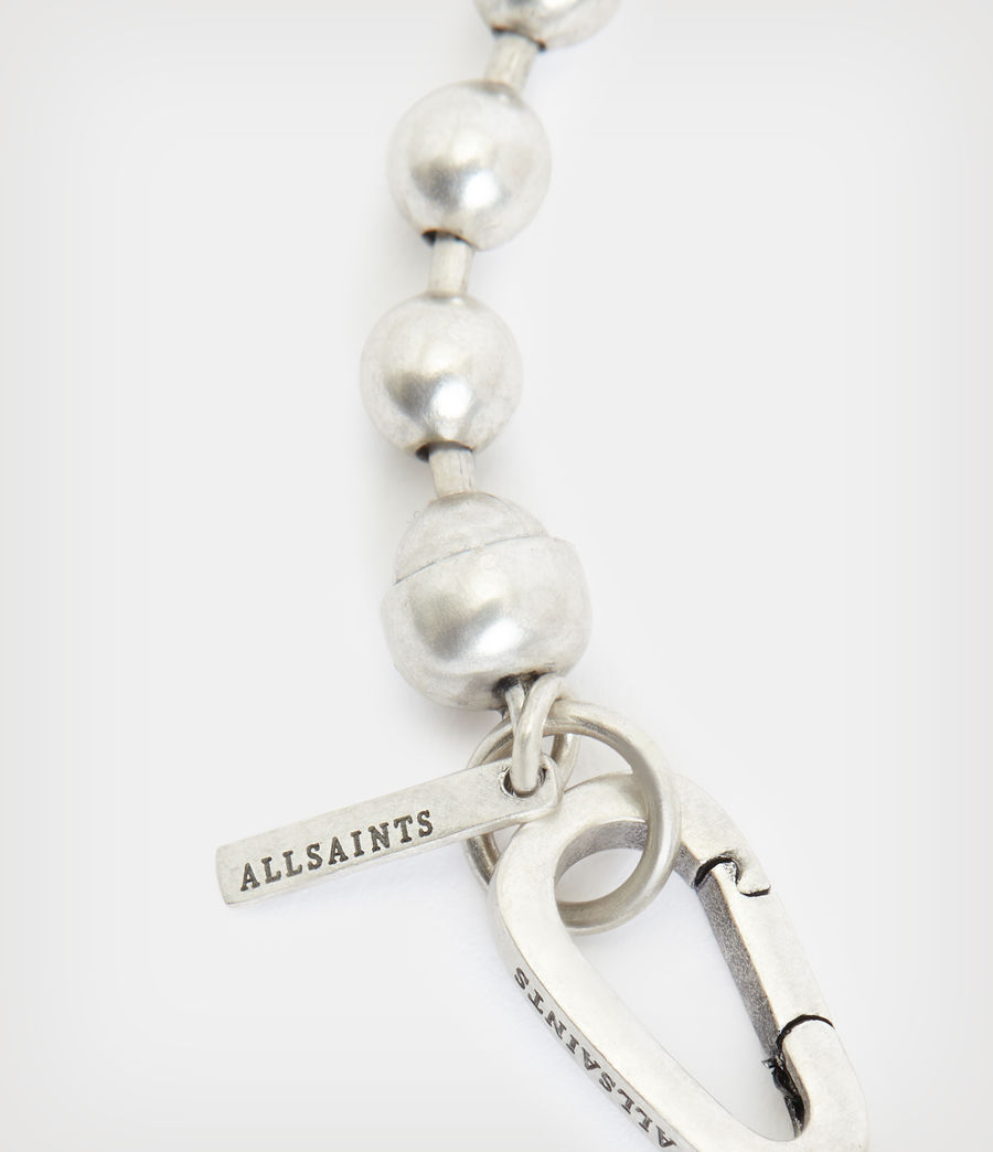 Men's Kenn Sterling Silver Beadshot Necklace (warm_silver) - Image 5