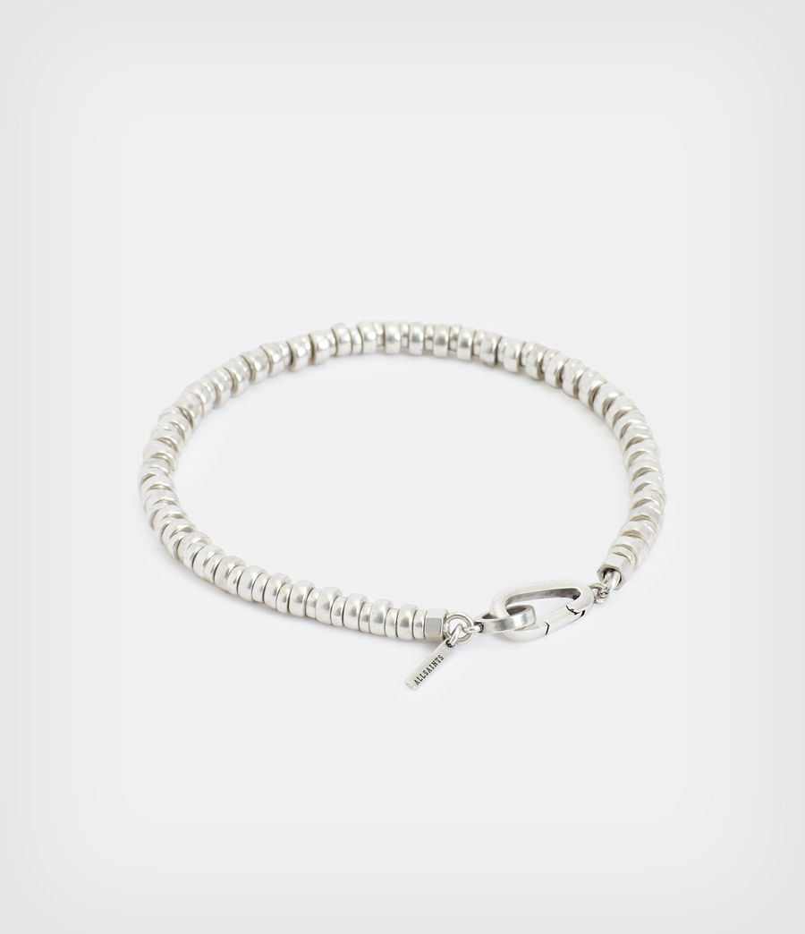 Men's Colwyn Sterling Silver Bead Bracelet (warm_silver) - Image 5