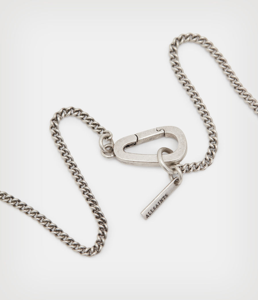 Men's Saint Sterling Silver Necklace (warm_silver) - Image 5