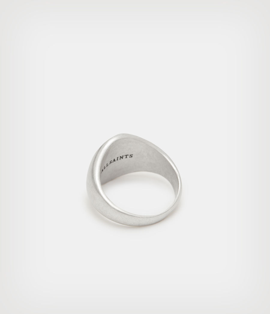 Mens Saint Sterling Silver Ring (warm_silver) - Image 4