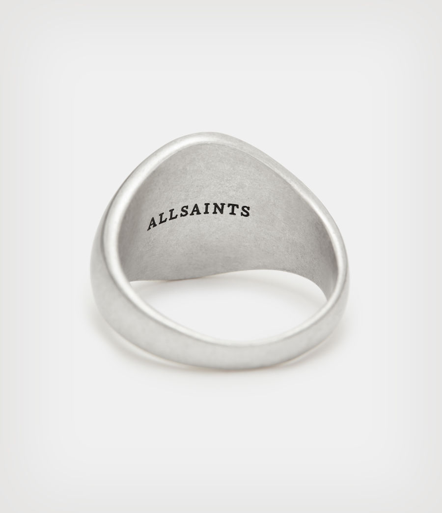 Mens Saint Sterling Silver Ring (warm_silver) - Image 5