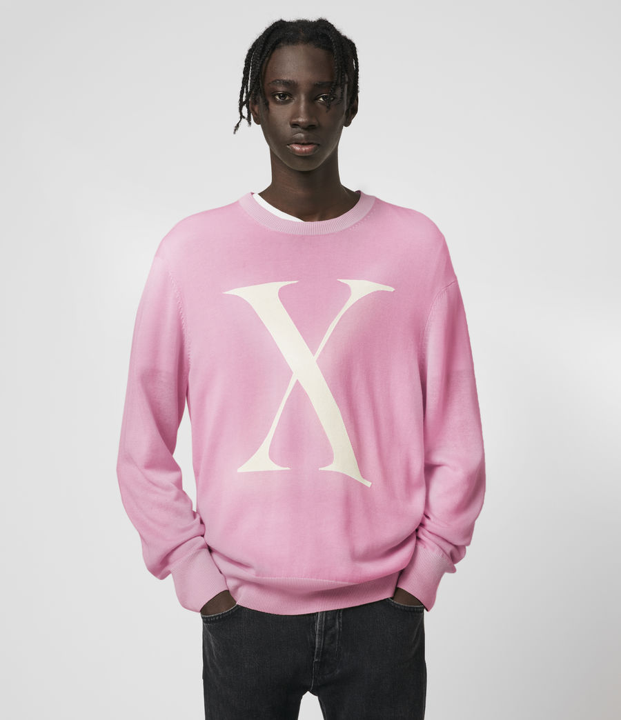 all saints pink sweater