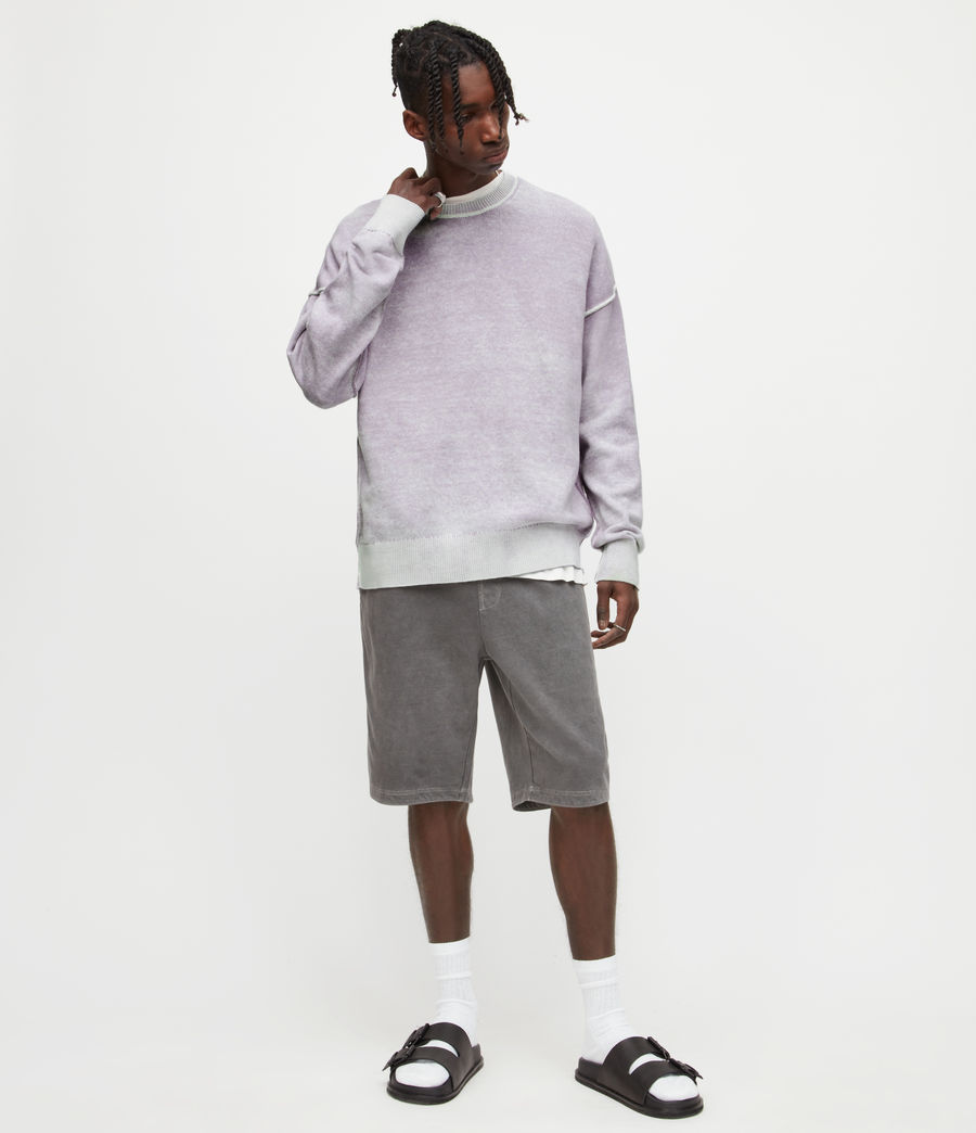 Mens Sennen Crew Sweater (bleached_lilac) - Image 3