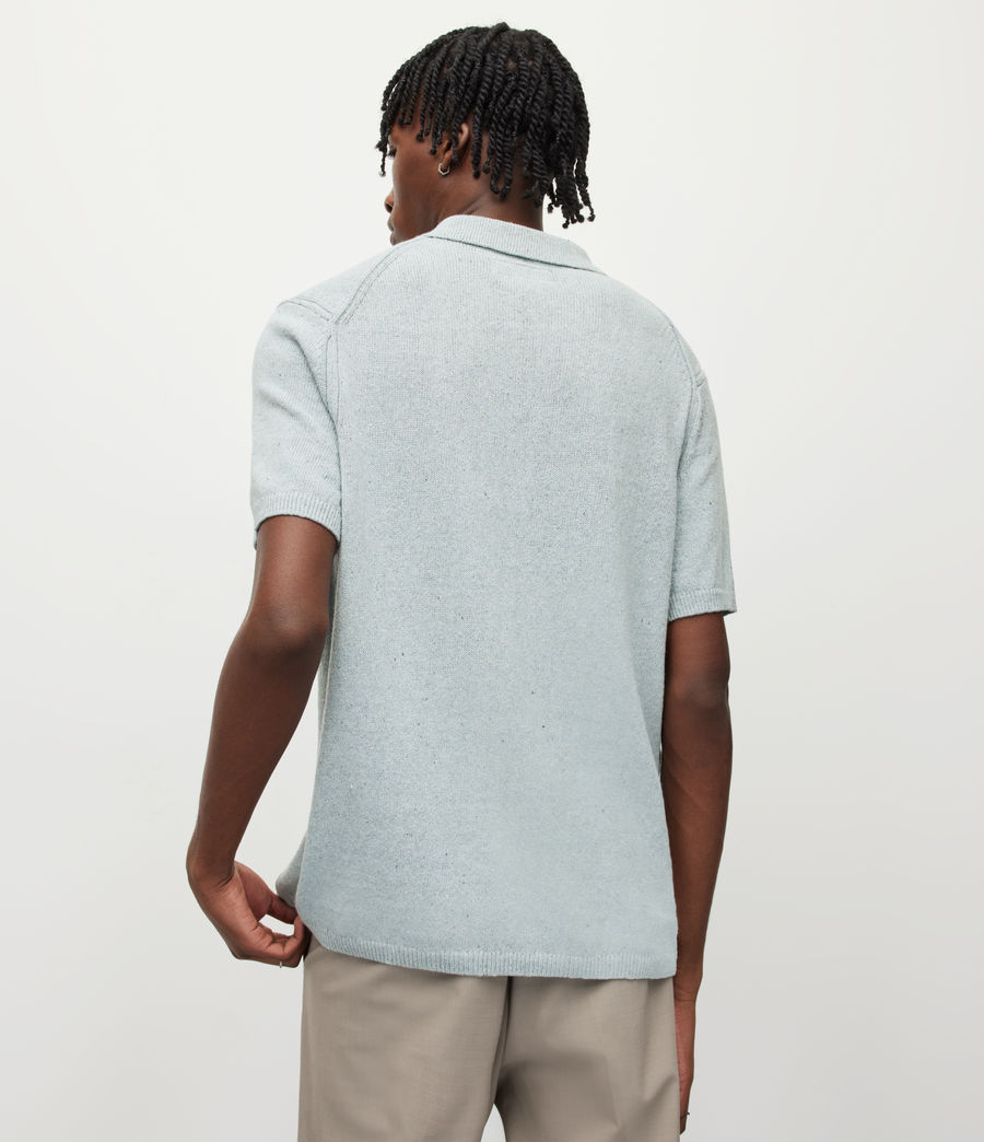 Mens Brice Short Sleeve Polo Shirt (denim_blue_marl) - Image 7