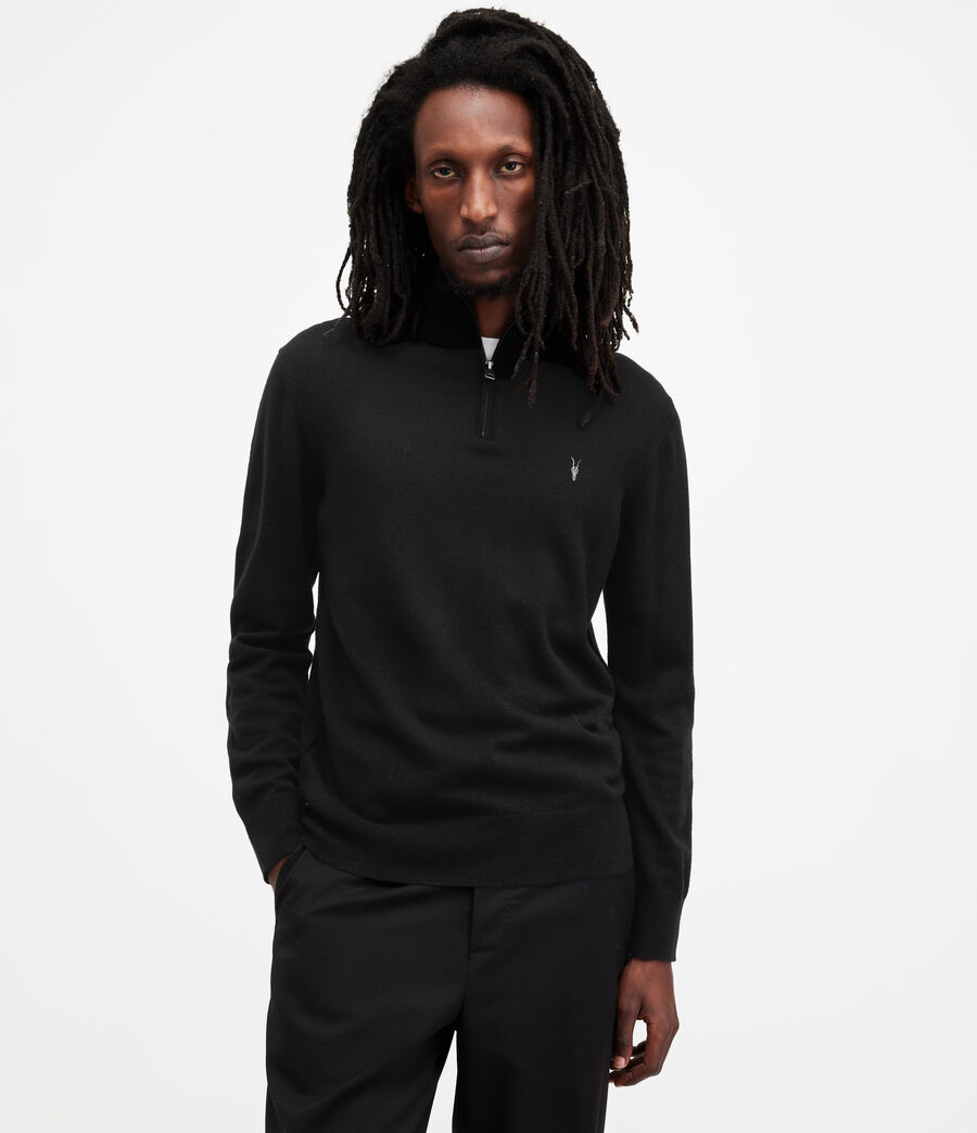 mens funnel neck zip sweatshirt