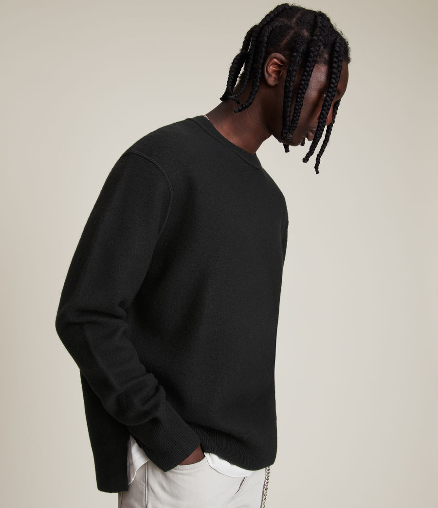Mens Madden Crew Sweater (black) - Image 2
