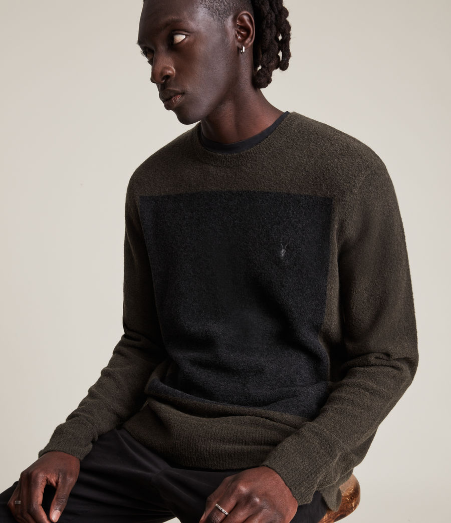 Mens Lobke Knit Crew Sweater (haze_green) - Image 2