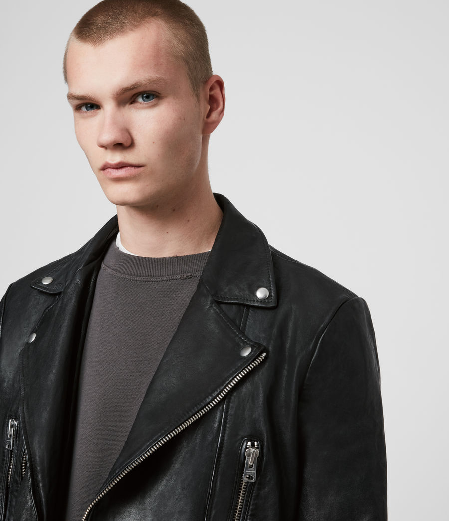 allsaints leather biker jacket