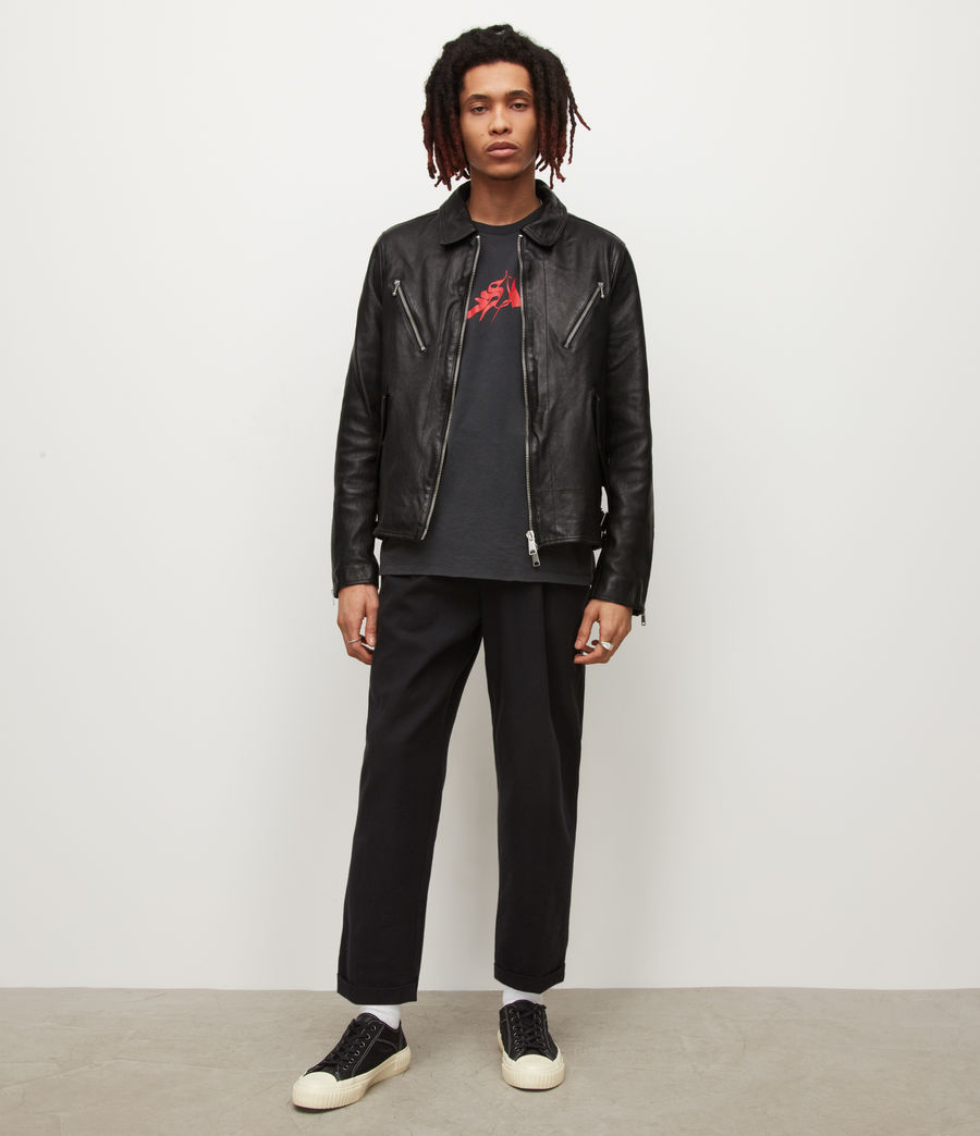 allsaints mens leather