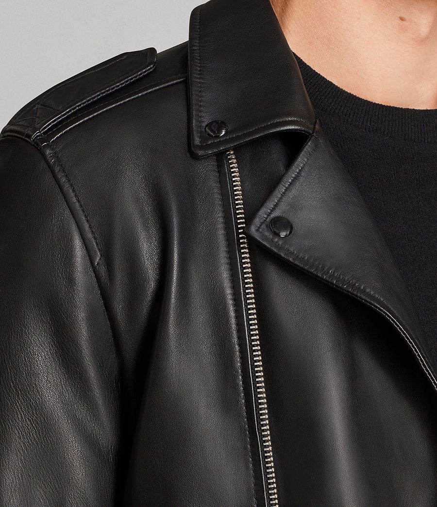 ALLSAINTS US: Mens Kaho Leather Biker Jacket (black)