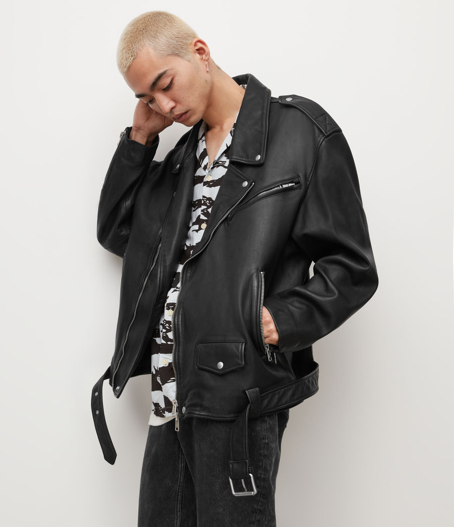 oversized biker jacket men