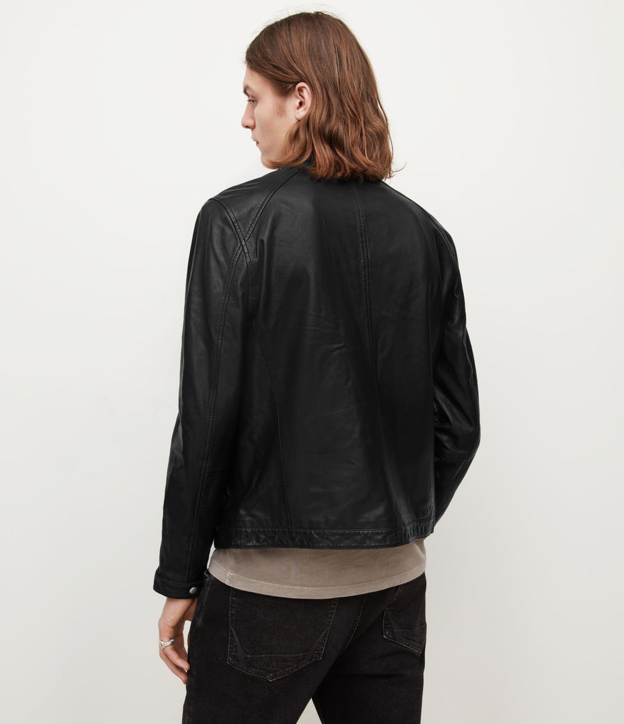 Men's Palm Leather Jacket (black) - Image 5