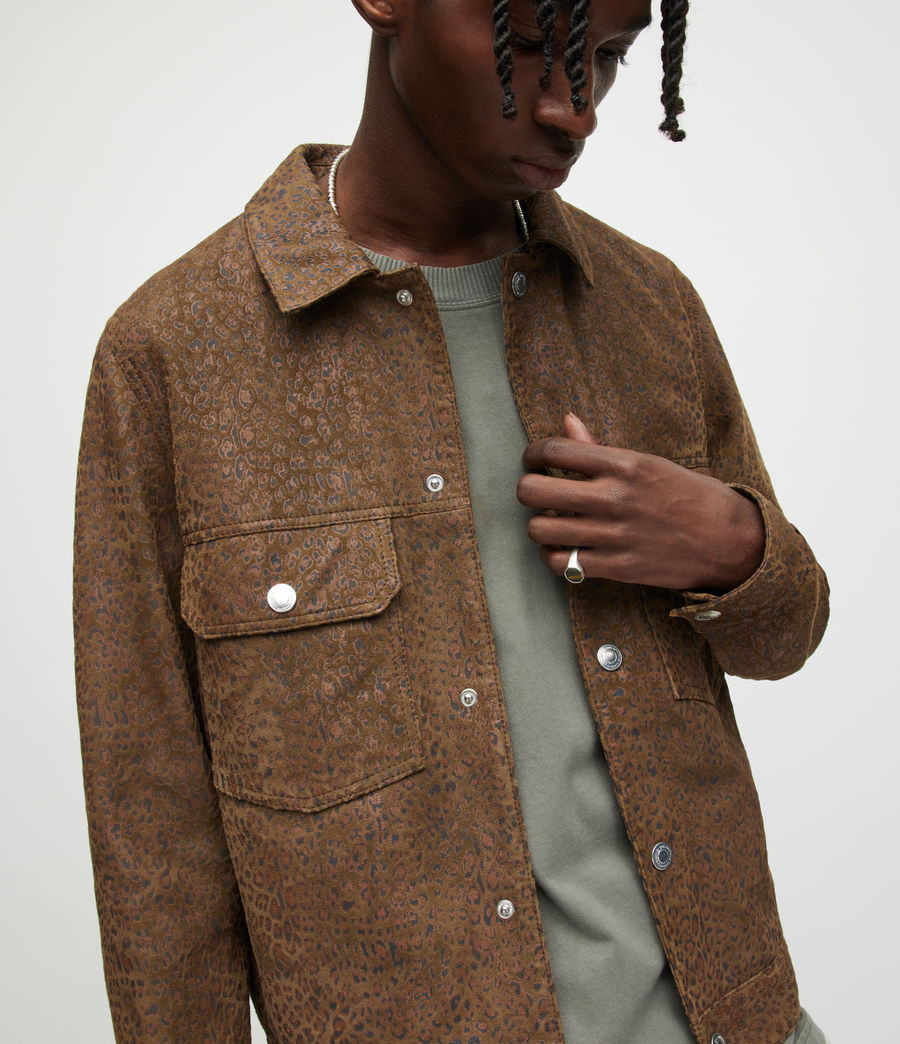 Men's Ventura Suede Jacket (ash_khaki_brown) - Image 2