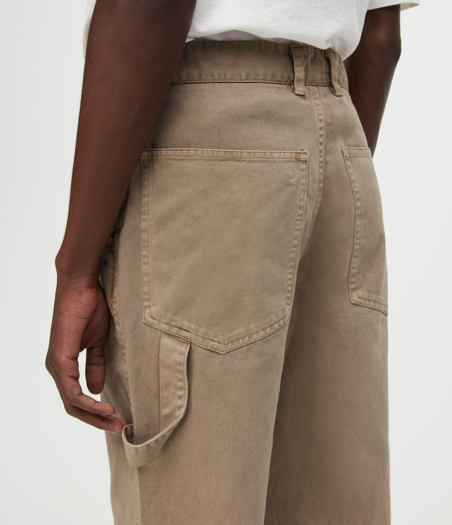 Mens Daisen Cropped Straight Pants (nutmeg_brown) - Image 3