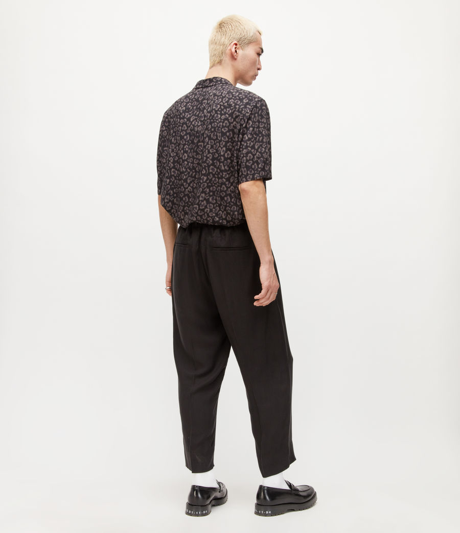 Mens Kobe Cropped Straight Pants (black) - Image 4