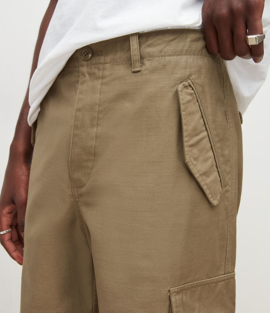 Mens Kora Straight Cropped Pants (washed_khaki_green) - Image 3