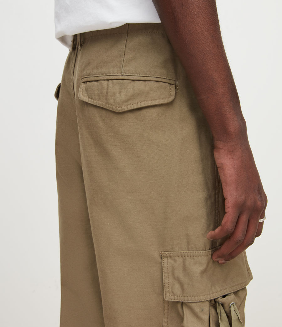 Mens Kora Straight Cropped Pants (washed_khaki_green) - Image 4