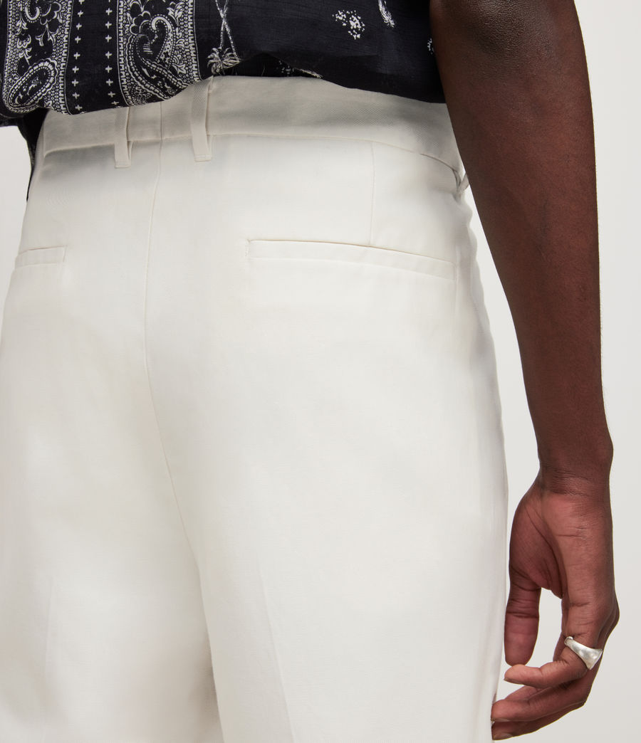 Men's Tallis Cropped Slim Trousers (wheatgrass_taupe) - Image 5