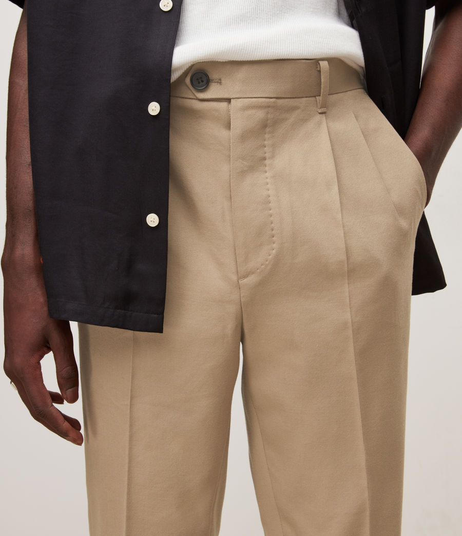 Mens Tallis Cropped Slim Pants (nutmeg_brown) - Image 3