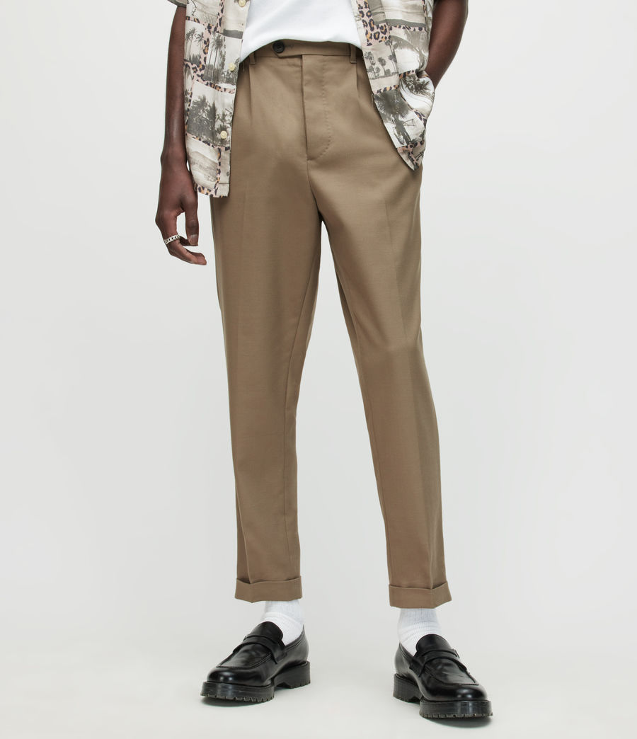 Hommes Pantalon Slim Court Tallis (ash_khaki_brown) - Image 2