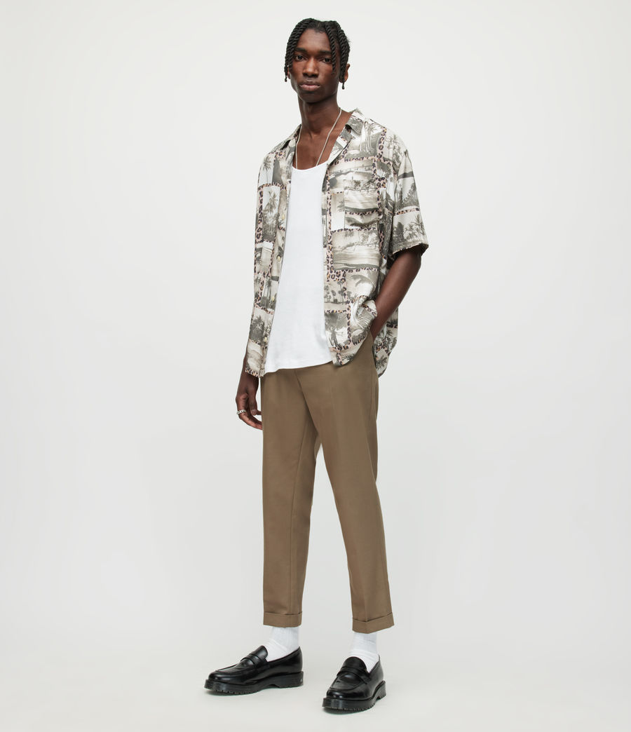 Hommes Pantalon Slim Court Tallis (ash_khaki_brown) - Image 4