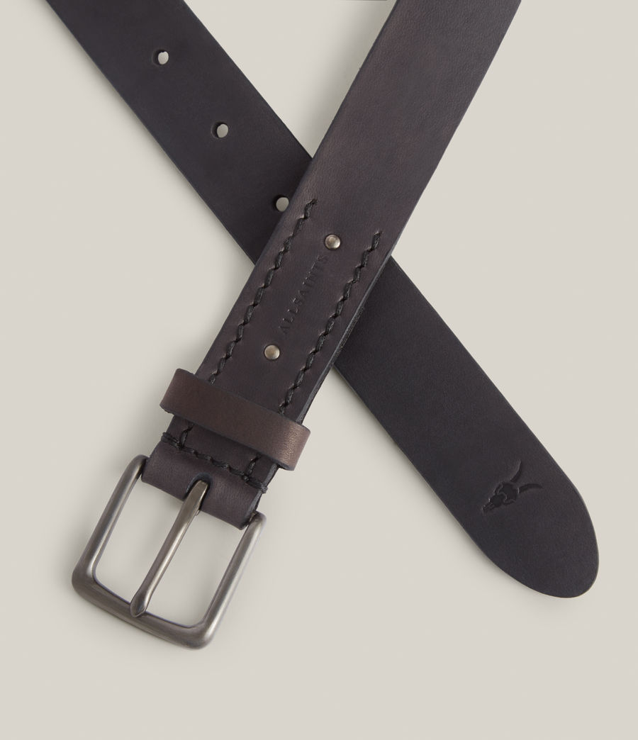 Mens Luca Leather Belt (black) - Image 7