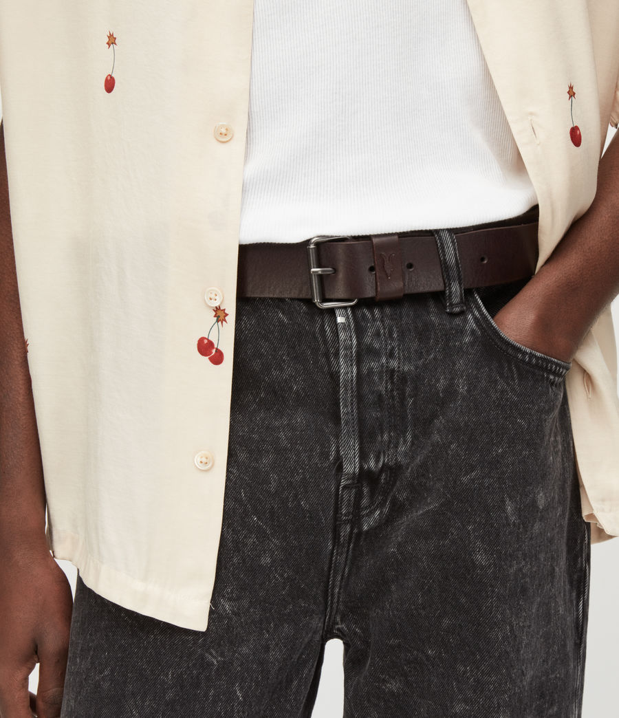 Men's Roscoe Leather Belt (bitter_brown) - Image 2