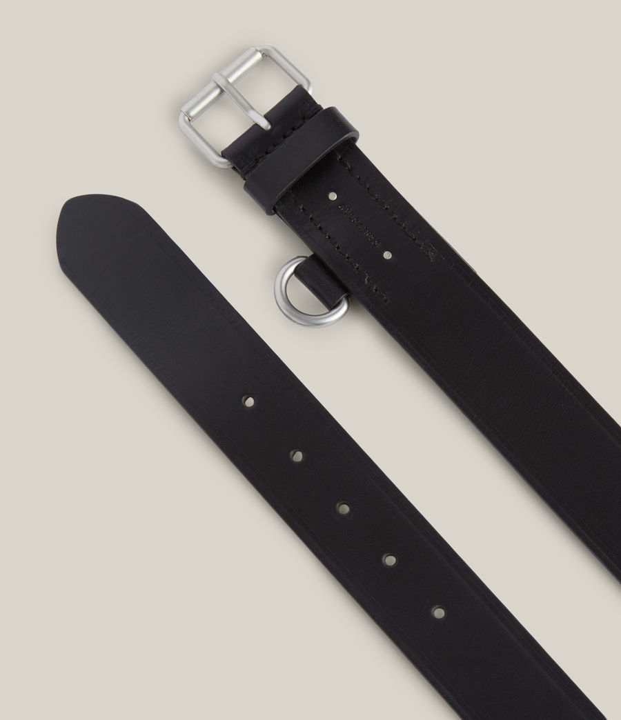Mens Mateo Leather Belt (black) - Image 2