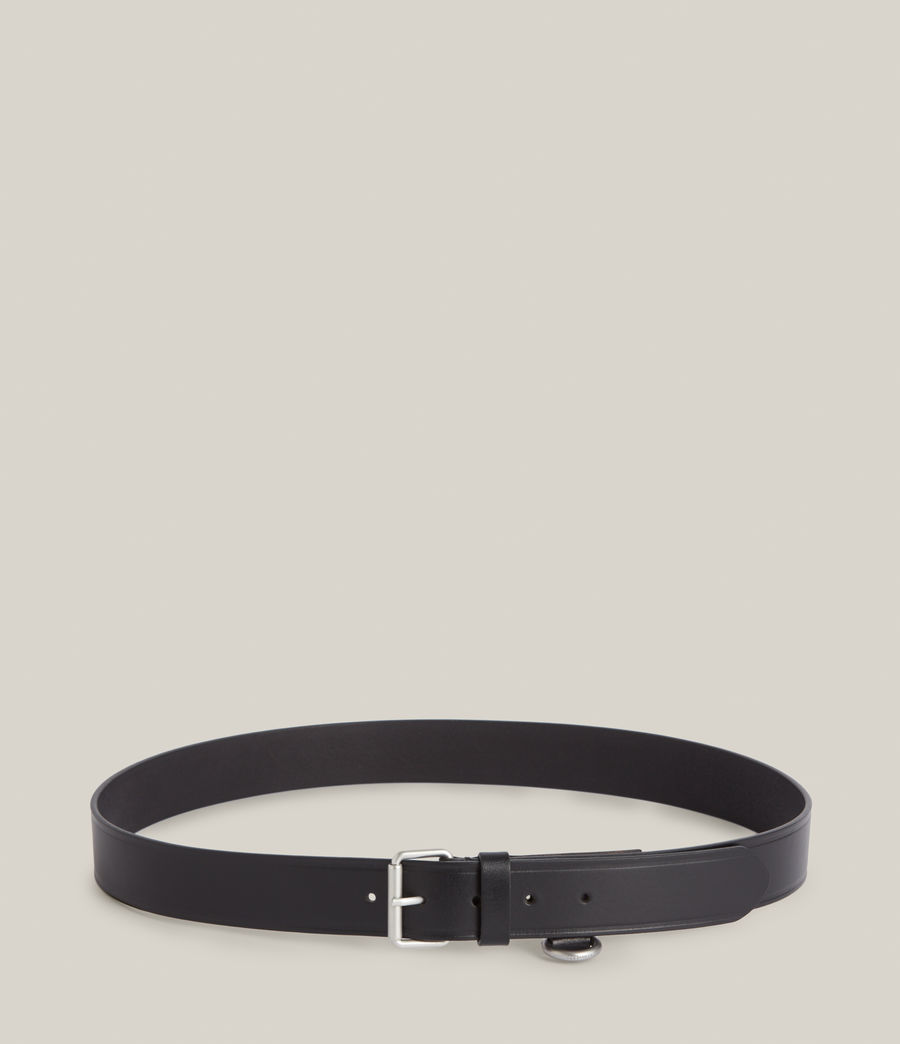 Mens Mateo Leather Belt (black) - Image 4