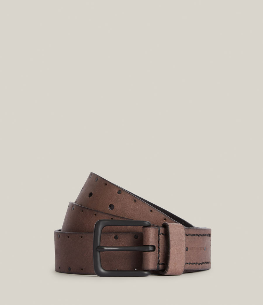Men's Leif Leather Belt (black) - Image 1