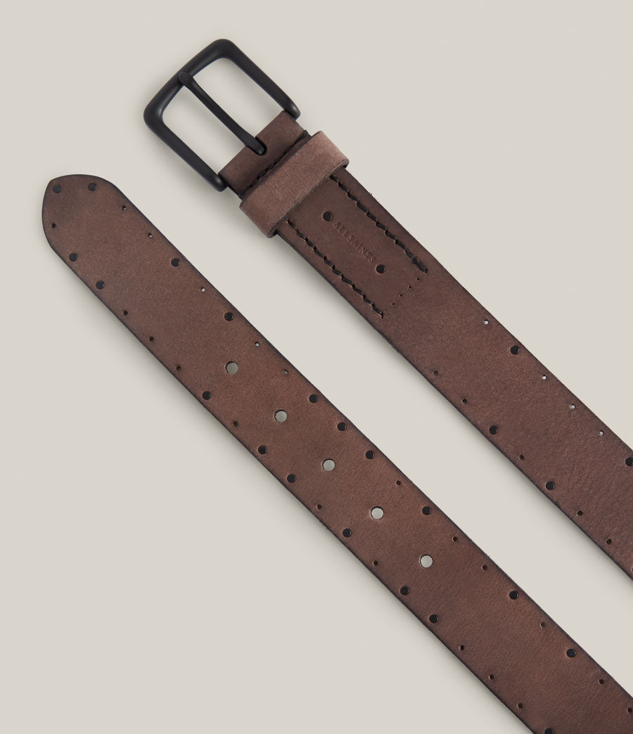 Men's Leif Leather Belt (black) - Image 2