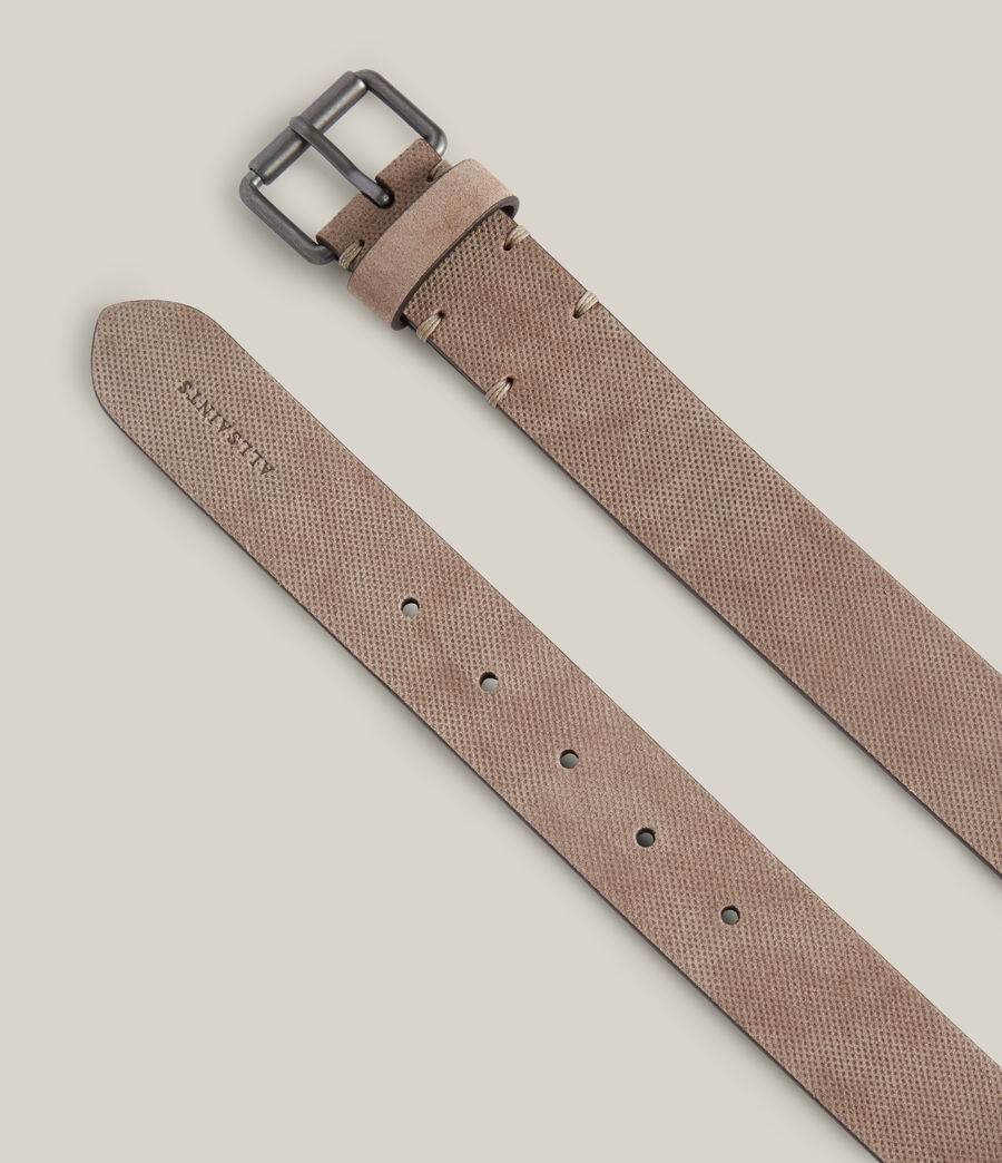 Mens Asher Suede Belt (taupe) - Image 3