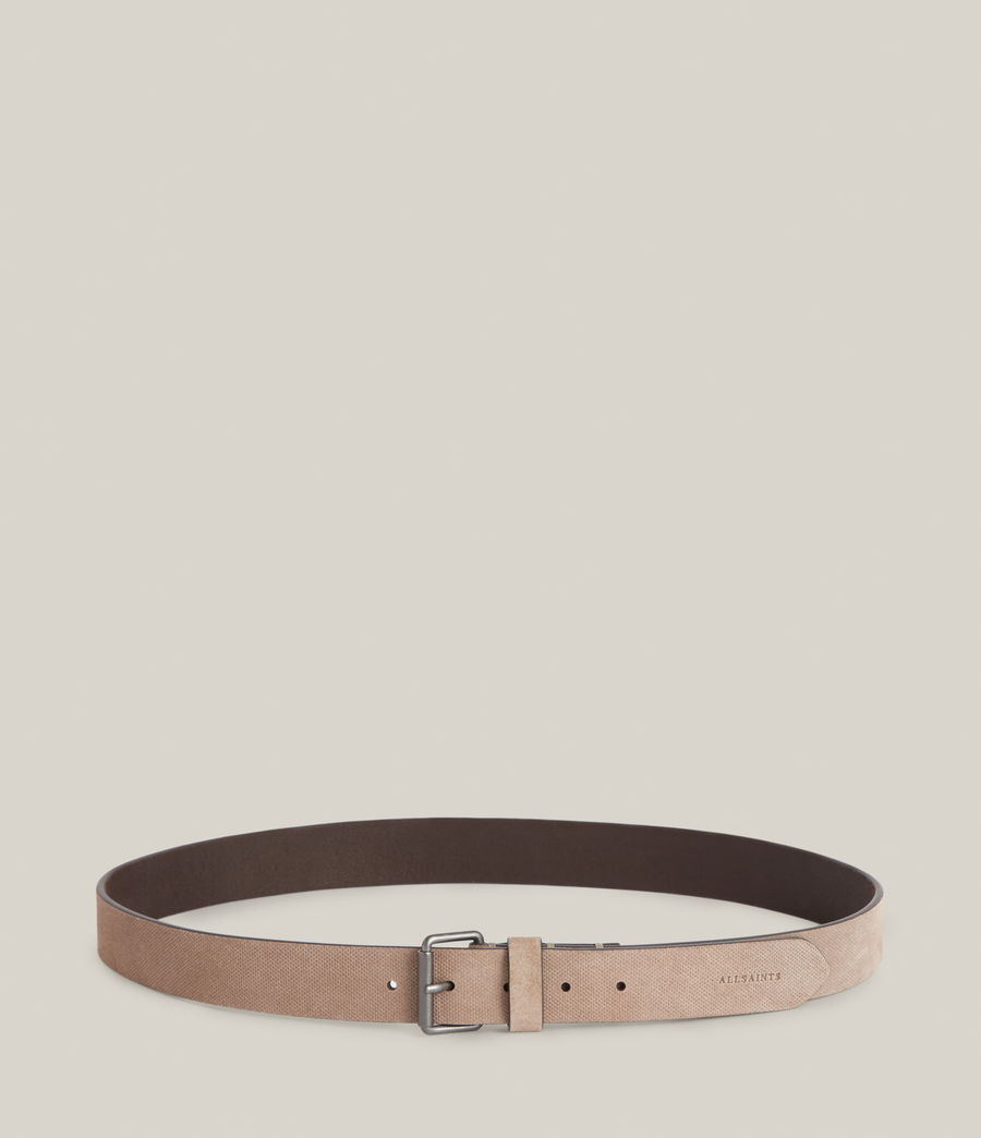 Mens Asher Suede Belt (taupe) - Image 5