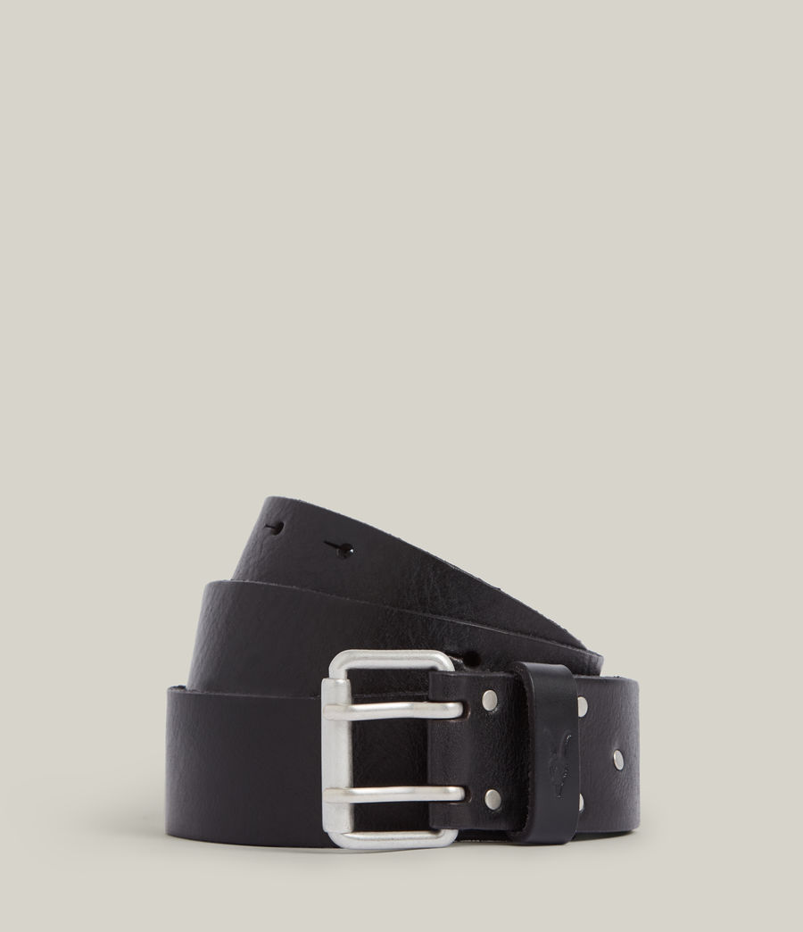 Mens Hayes Leather Belt (black) - Image 1