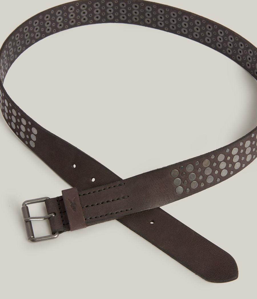 Herren Heath Leather Belt (black_dk_gunmetal) - Image 4