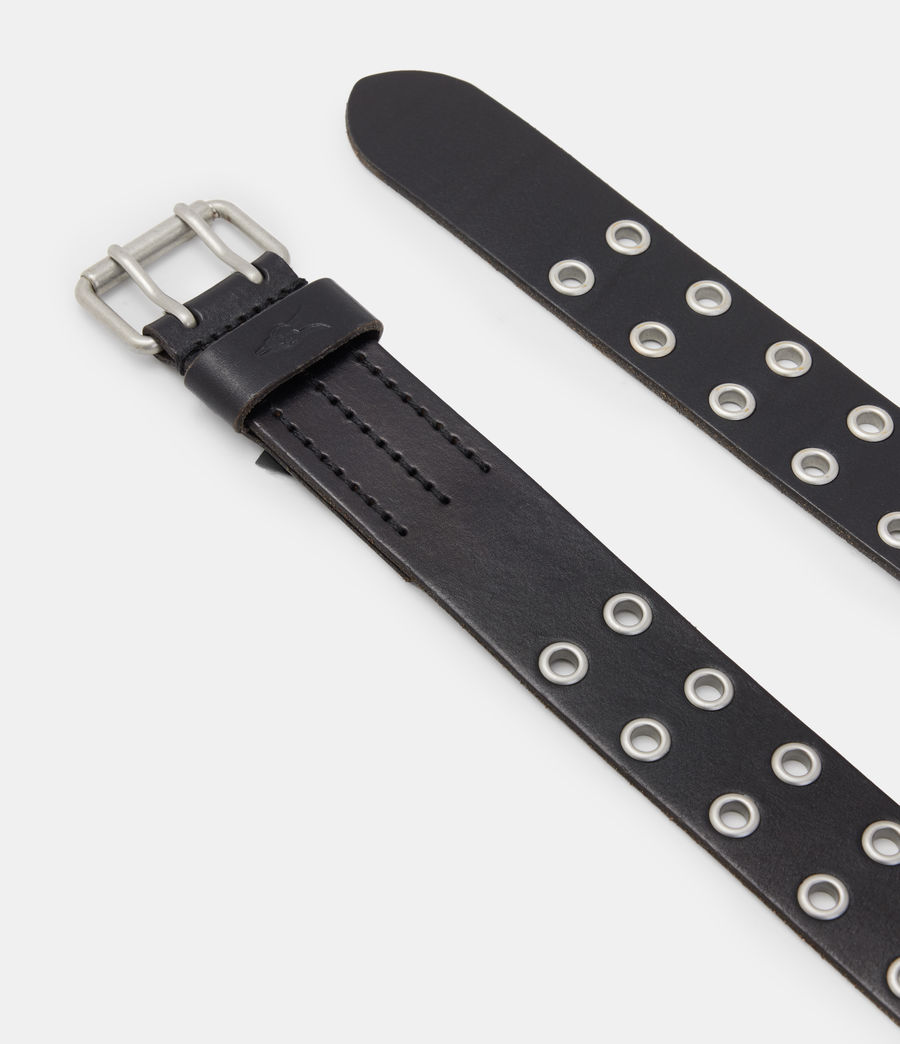 Mens Sturge Leather Belt (black) - Image 3