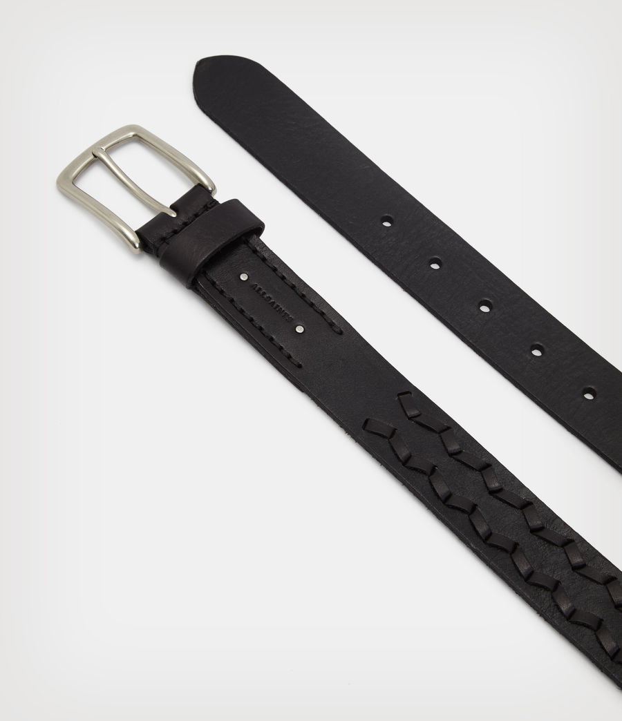 Men's Buster Leather Belt (black) - Image 3