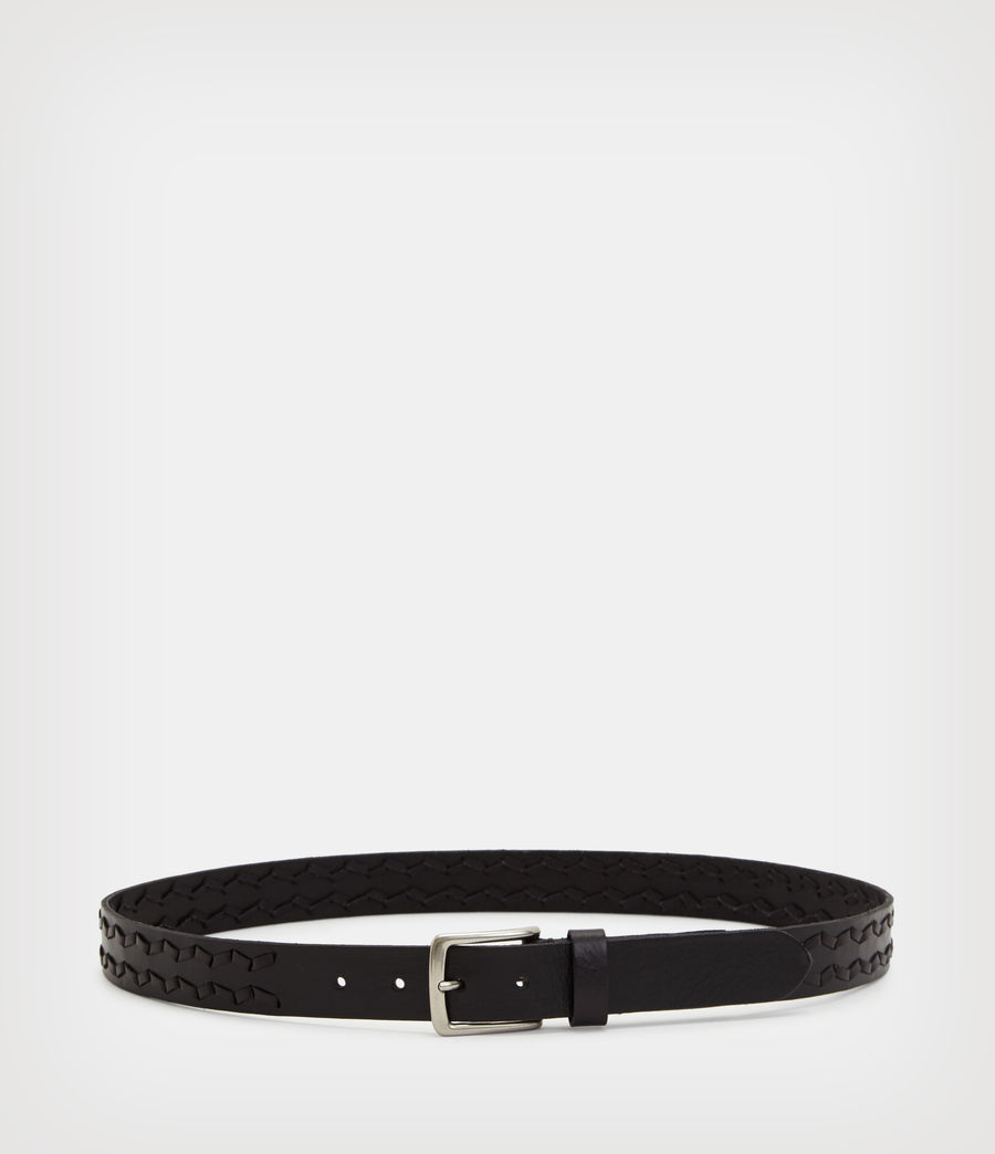 Mens Buster Leather Belt (black) - Image 6
