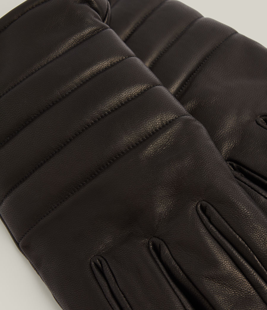 Men's Leo Leather Gloves (black) - Image 2