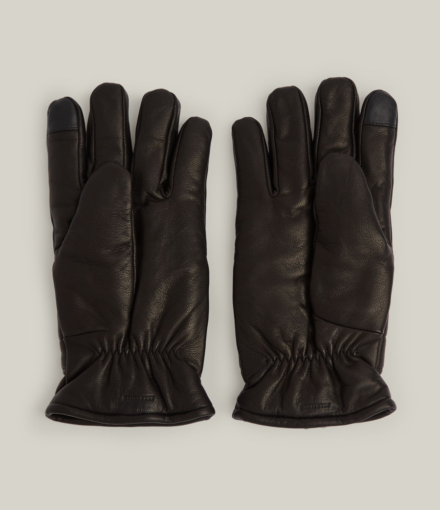 Men's Leo Leather Gloves (black) - Image 5