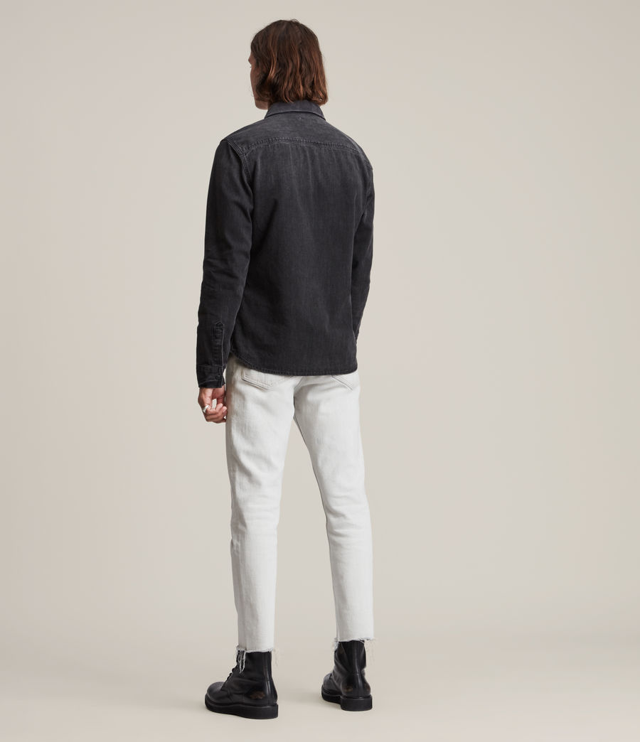 Herren Flaxton Jeans Hemd (washed_black) - Image 3