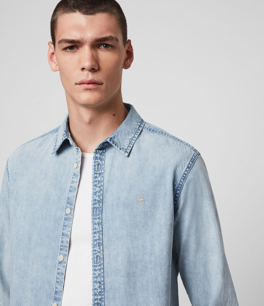 light denim shirt mens