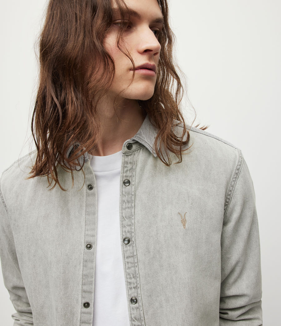 allsaints denim shirt