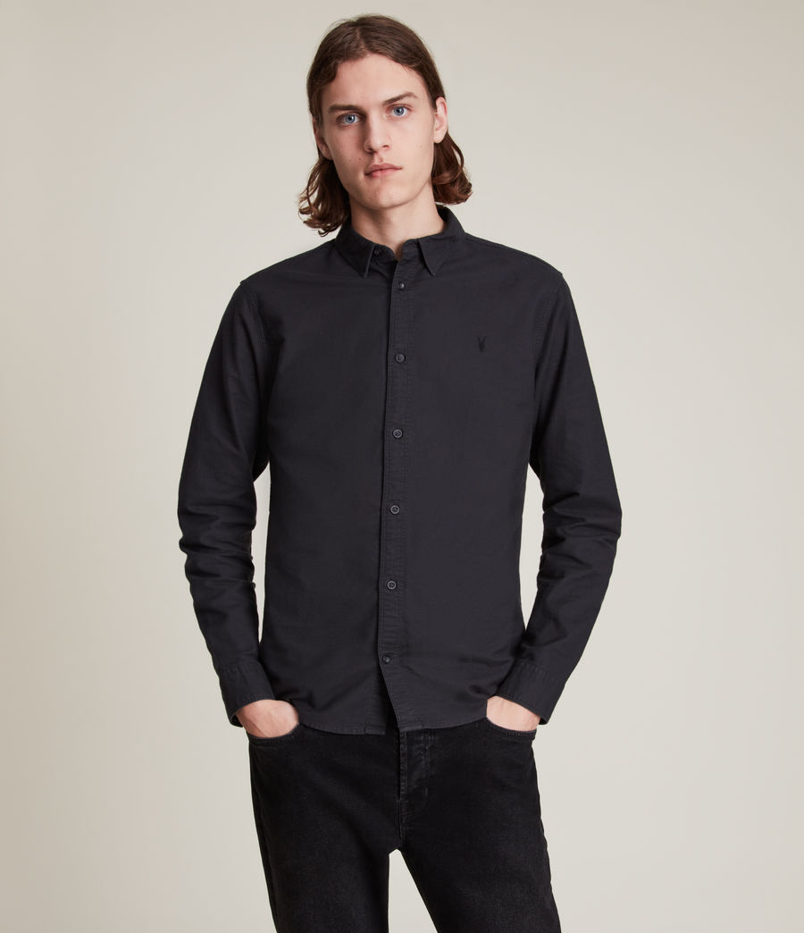 Men's Huntingdon Long Sleeve Shirt (black) - Image 1