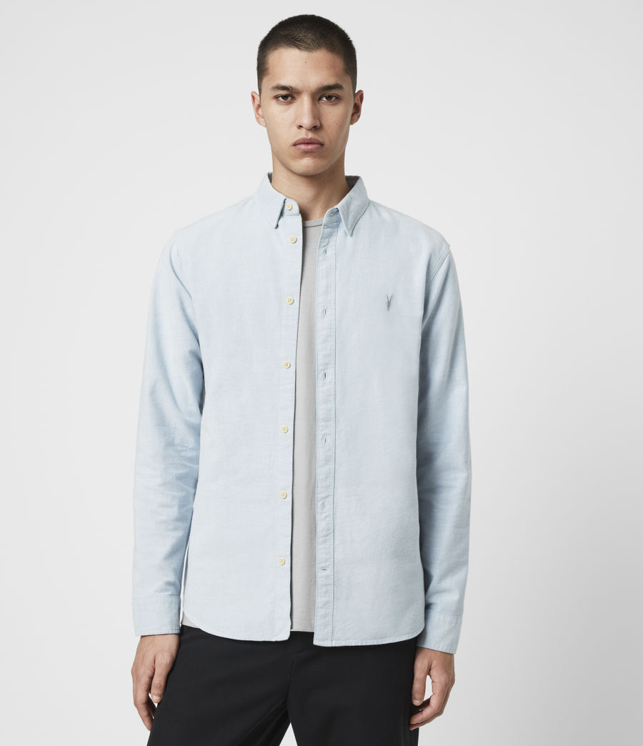 ALLSAINTS UK: Mens Hungtingdon Shirt (light_blue)