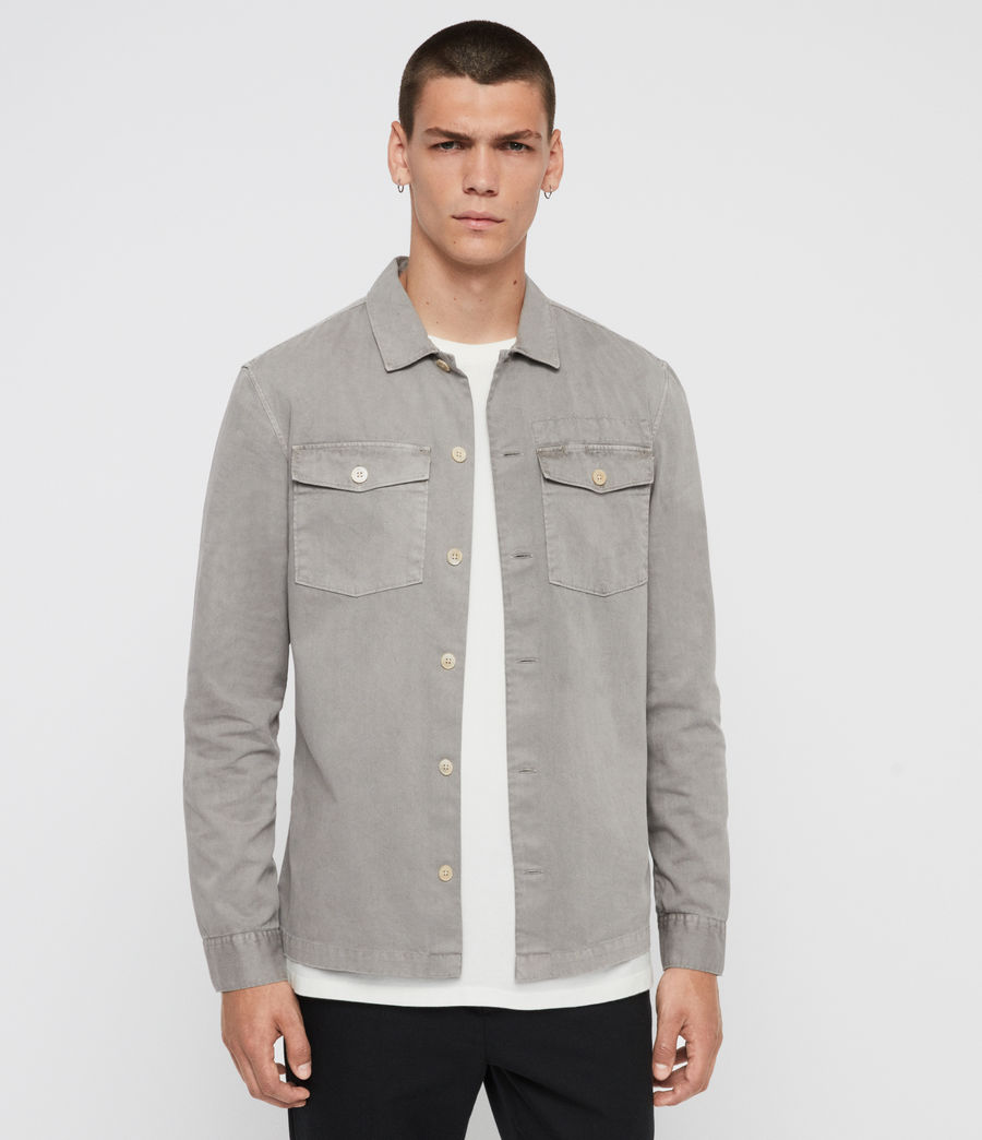 ALLSAINTS UK: Mens Spotter Shirt (thorn_green)