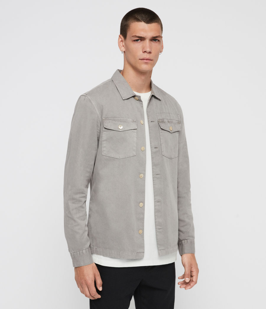 ALLSAINTS UK: Mens Spotter Shirt (thorn_green)